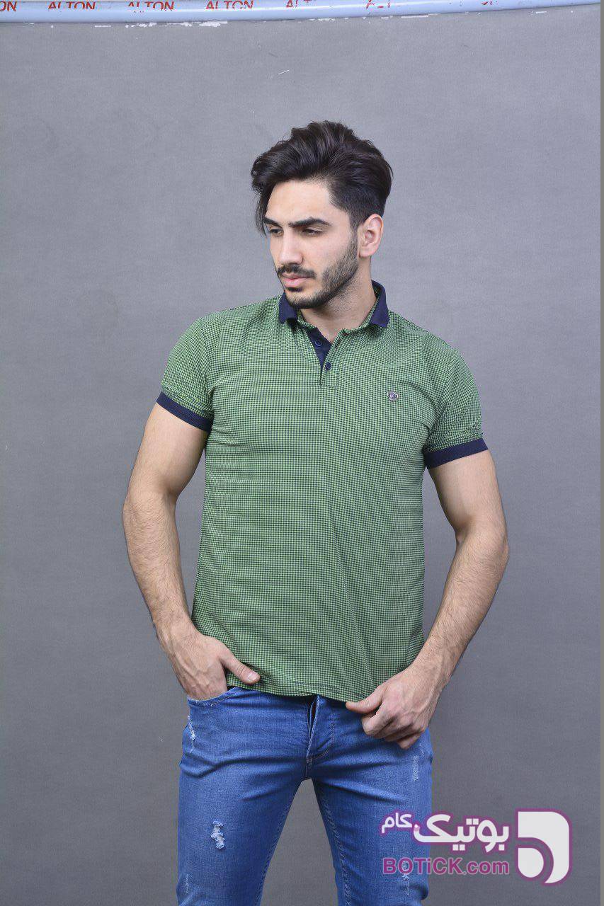 بدون موناليزا الفراغ  تیشرت مردانه چهارخانه سبز pita سبز از فروشگاه لباس پایگان | بوتیک