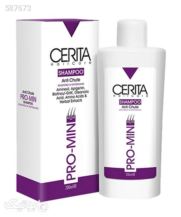 شامپو تقویت کننده مو سریتا Cerita مدل ProMin حجم 200 میلی‌لیتر سفید بهداشت و مراقبت مو