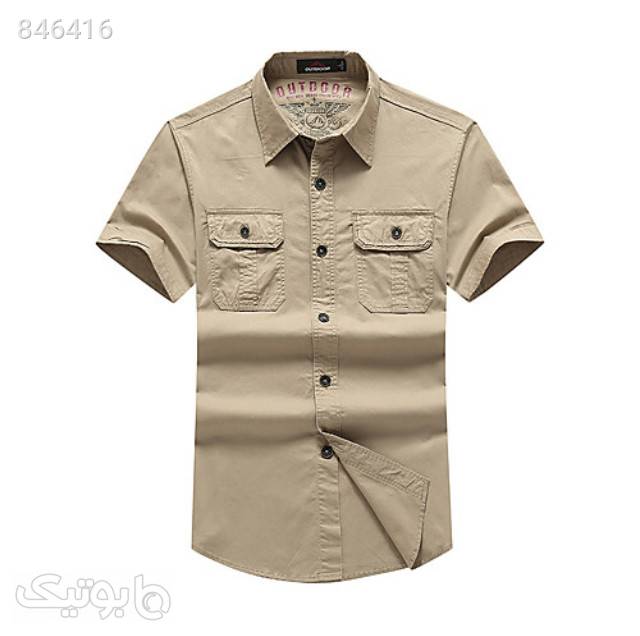 پیراهن آستین کوتاه مارک outdoor سبز پيراهن مردانه