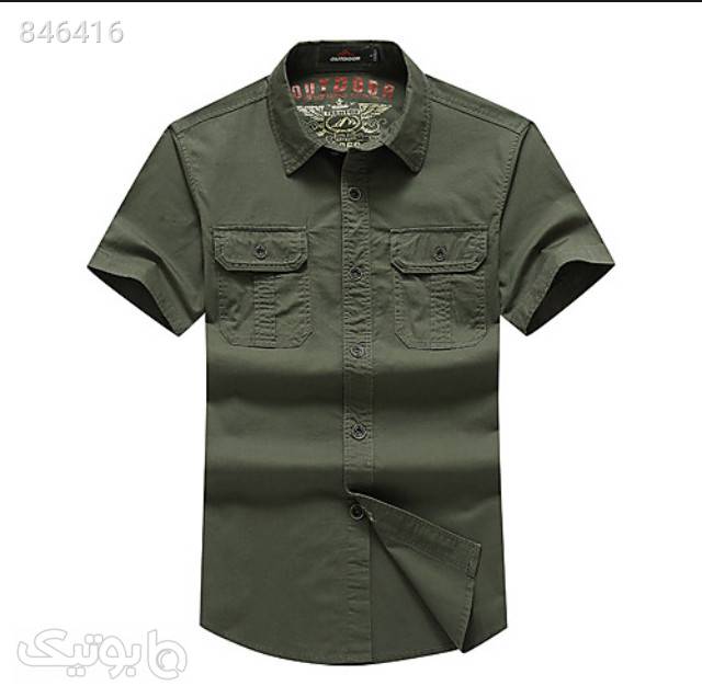 پیراهن آستین کوتاه مارک outdoor سبز پيراهن مردانه