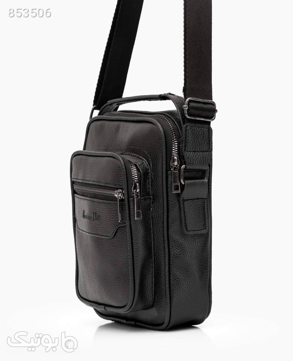 کیف دوشی چرم طبیعی Massimo DuttiBlack مشکی كيف زنانه