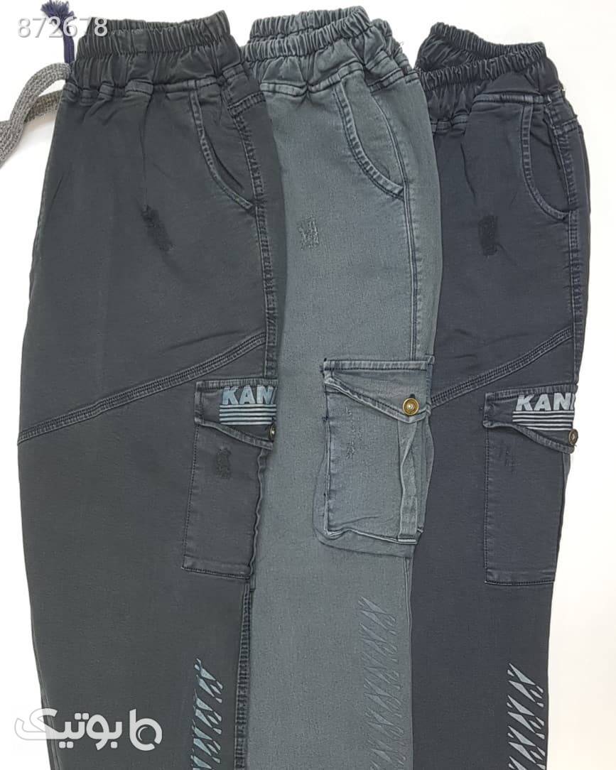 شلوار جین مردانه  طوسی سایز بزرگ مردانه