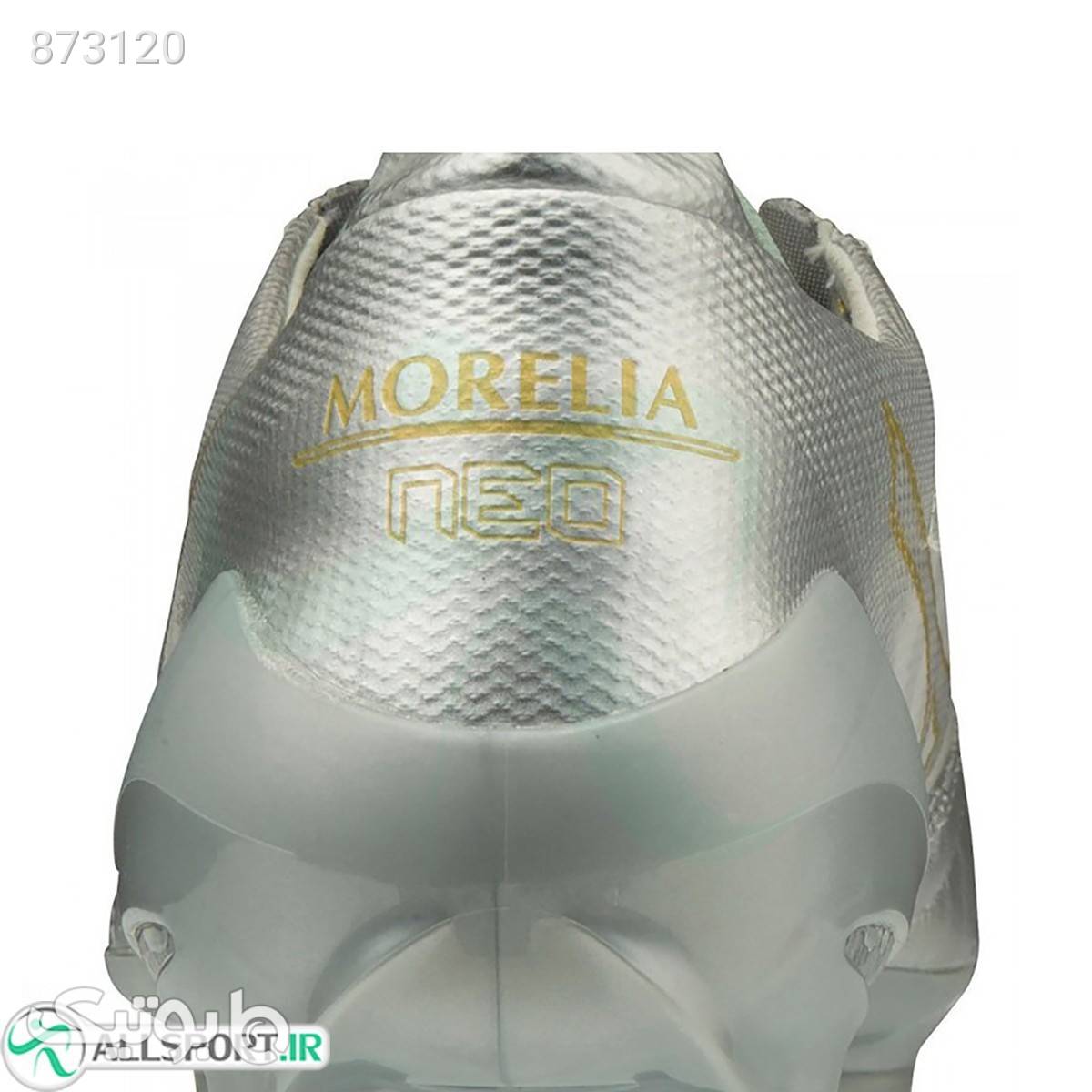 کفش فوتبال میزانو مورلیا طرح اصلی Mizuno Morelia Neo II Beta Silver Gold