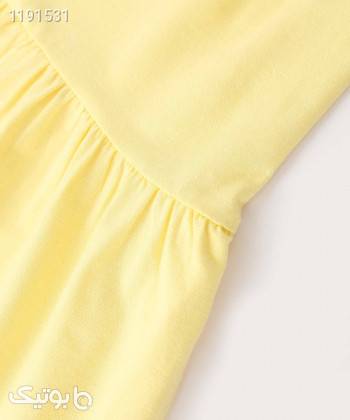 پیراهن دخترانه پیانو Piano کد 10006 زرد لباس کودک دخترانه