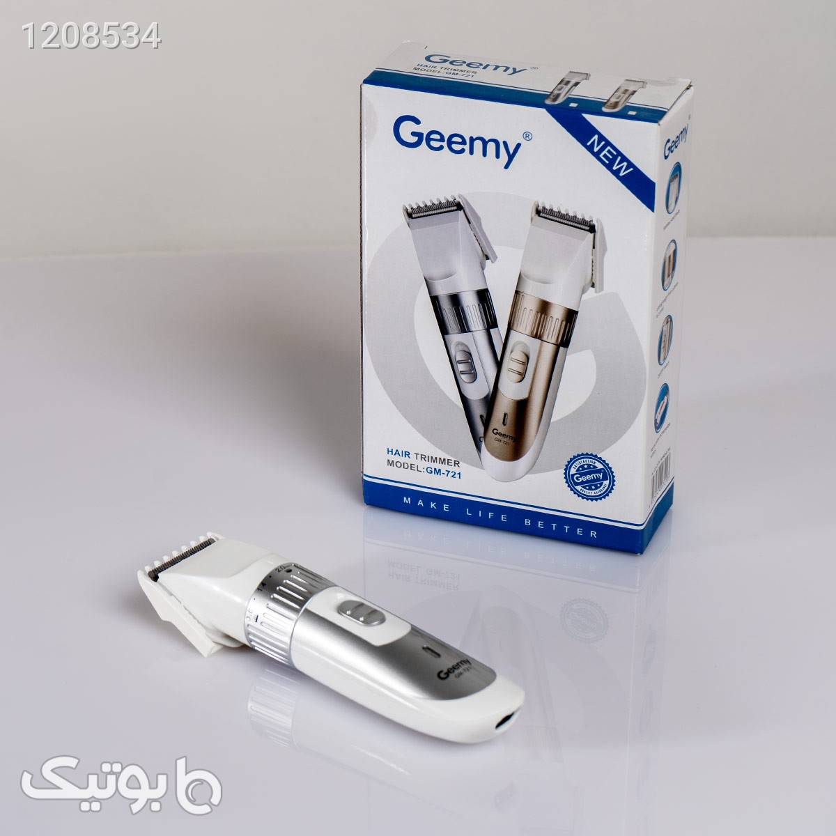 ماشین اصلاح Geemy مدل GM721 سفید لوازم شخصی برقی