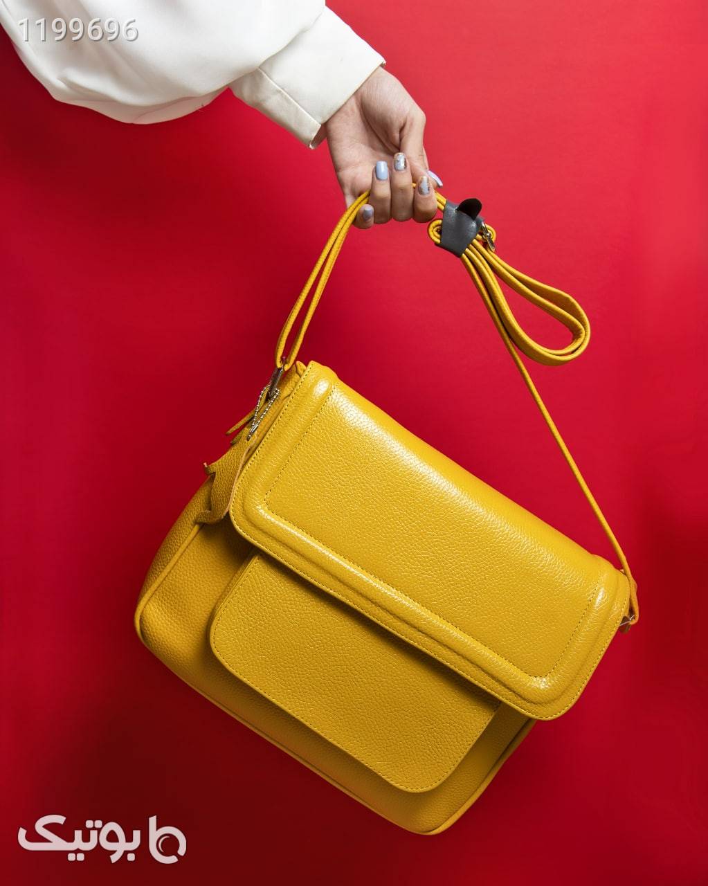 کیف چرم طبیعی  زرد كيف زنانه