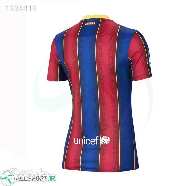 پیراهن زنانه اول بارسلونا Barcelona 202021 Women Home Soccer Jersey زرشکی پيراهن و سارافون زنانه