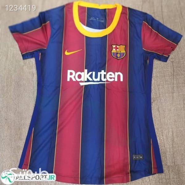 پیراهن زنانه اول بارسلونا Barcelona 202021 Women Home Soccer Jersey زرشکی پيراهن و سارافون زنانه