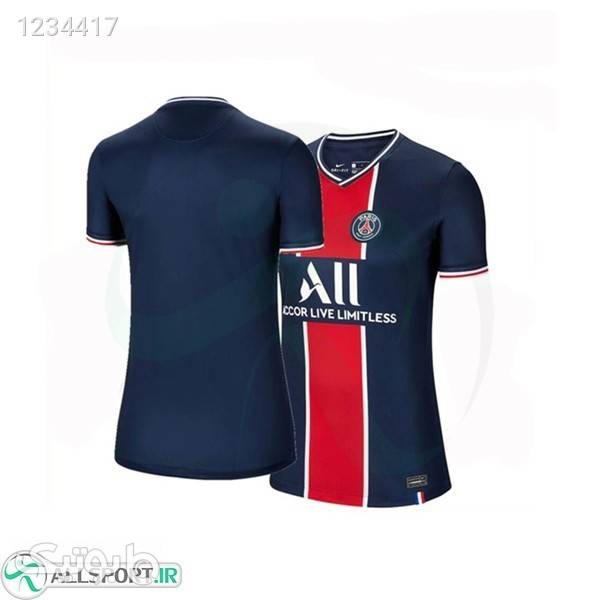 پیراهن زنانه اول پاریسن ژرمن Paris Saint Germain 202021 Women Home Soccer Jersey مشکی پيراهن و سارافون زنانه