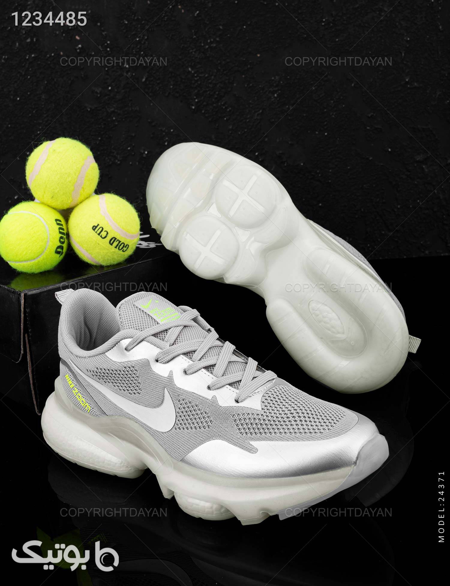 کفش ورزشی مردانه Nike مدل 24371 نقره ای كتانی مردانه