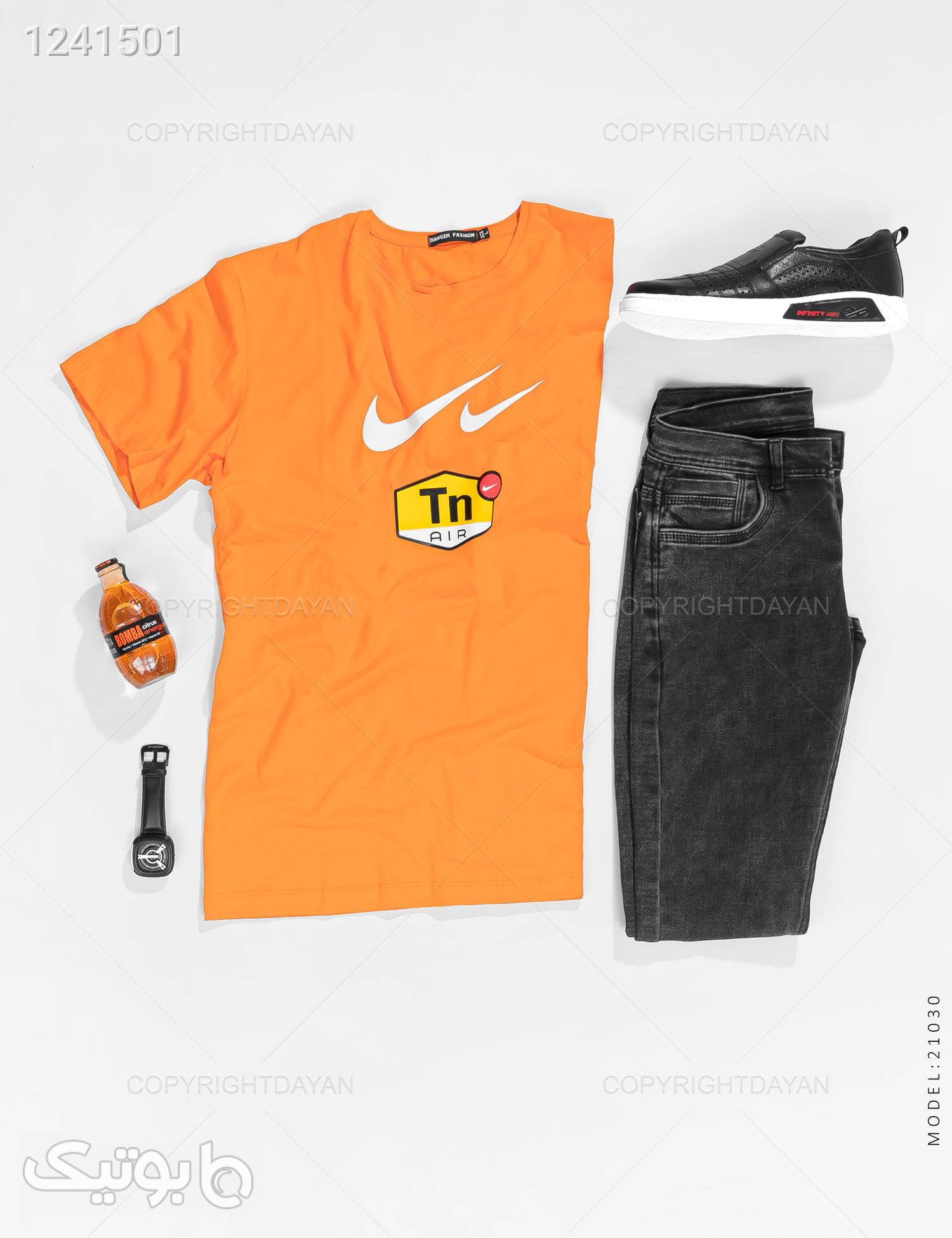 تیشرت مردانه Nike مدل 21030 نارنجی تی شرت و پولو شرت مردانه