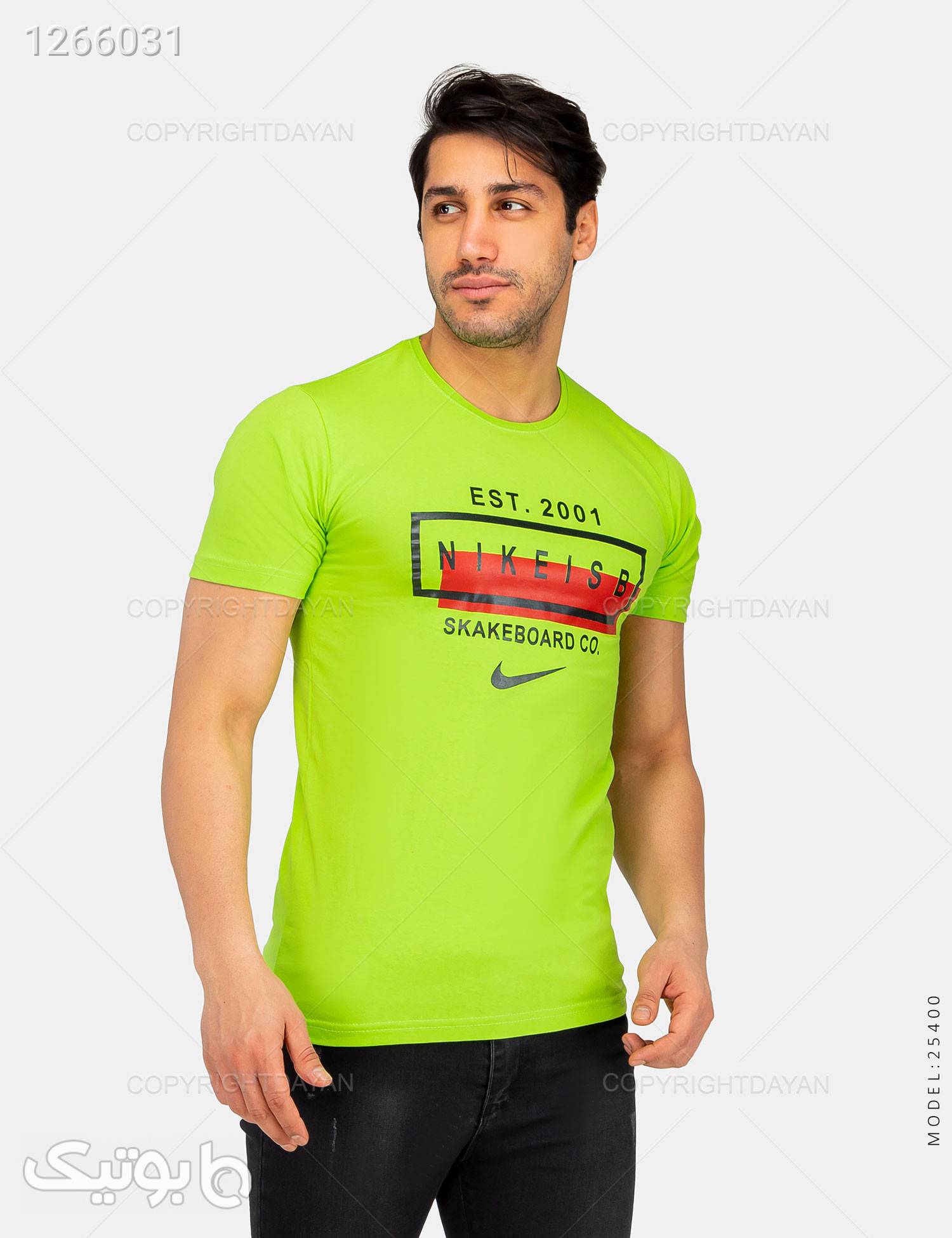 تیشرت مردانه Nike مدل 25400 سبز تی شرت و پولو شرت مردانه