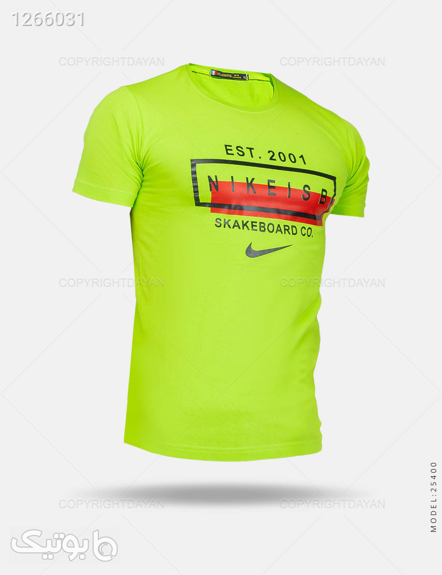 تیشرت مردانه Nike مدل 25400 سبز تی شرت و پولو شرت مردانه