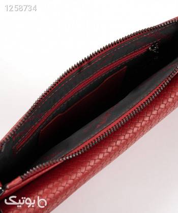 کیف مجلسی زنانه چرم طبیعی چرم مشهد Mashad Leather مدل S0758 قرمز كيف زنانه