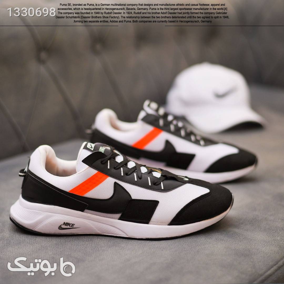 کفش مردانه Nikeمدل Ebigail(مشکی نارنجی)