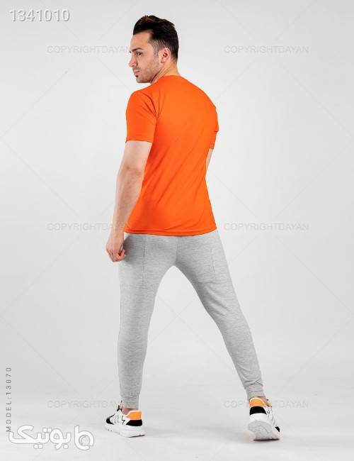ست تیشرت و شلوار مردانه Hera مدل 13070 نارنجی ست ورزشی مردانه