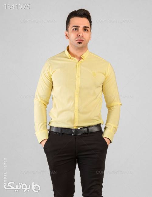 پیراهن مردانه Araz مدل 13252 زرد پيراهن مردانه