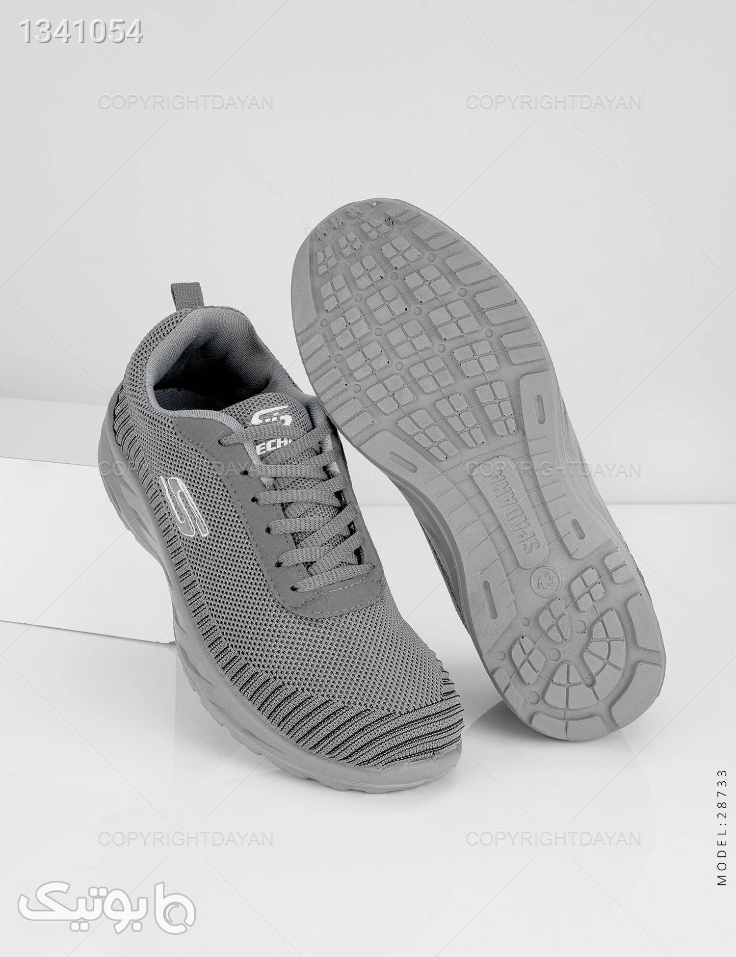 کفش ورزشی مردانه Skechers مدل 28733 طوسی كتانی مردانه