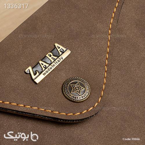 ست چرمی Zara مدل 10556 مشکی کیف پول و جا کارتی
