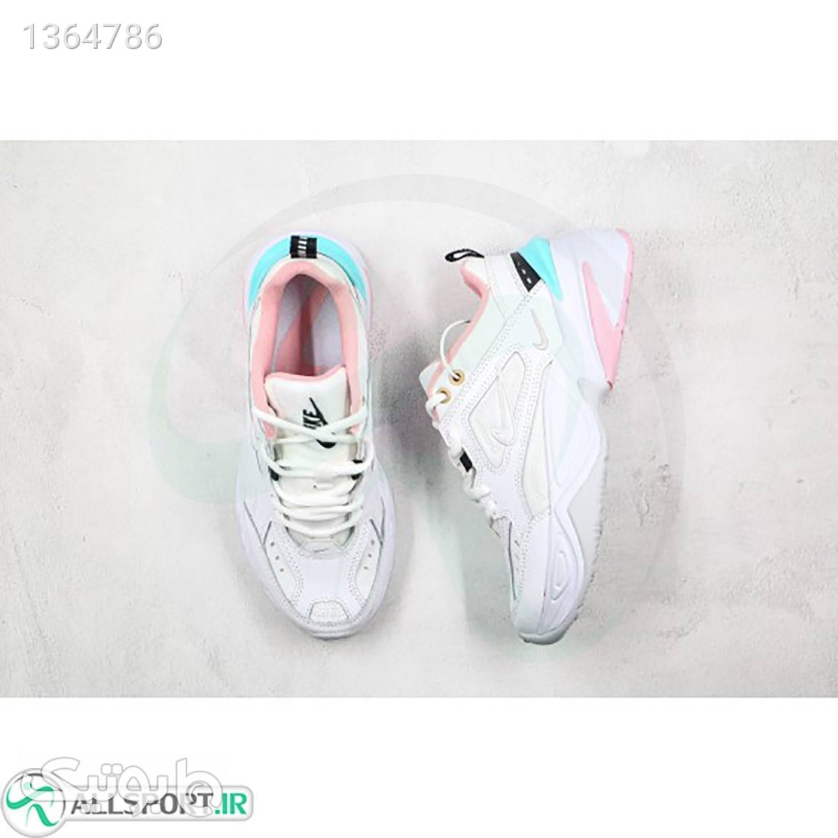 کتانی رانینگ زنانه نایک طرح اصلی Nike M2k Tekno Grey White Pink Blue