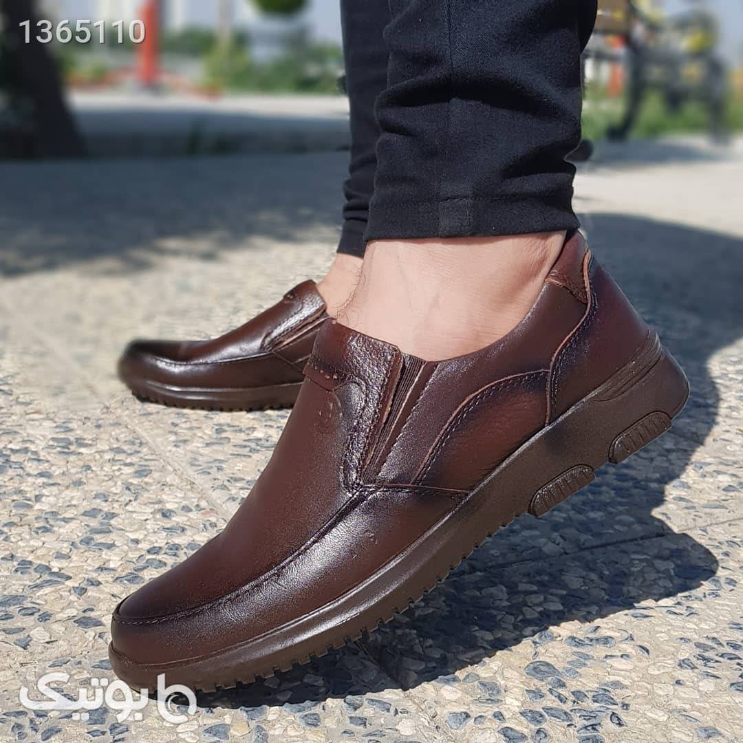 کفش چرم مردانه مشکی كفش مردانه