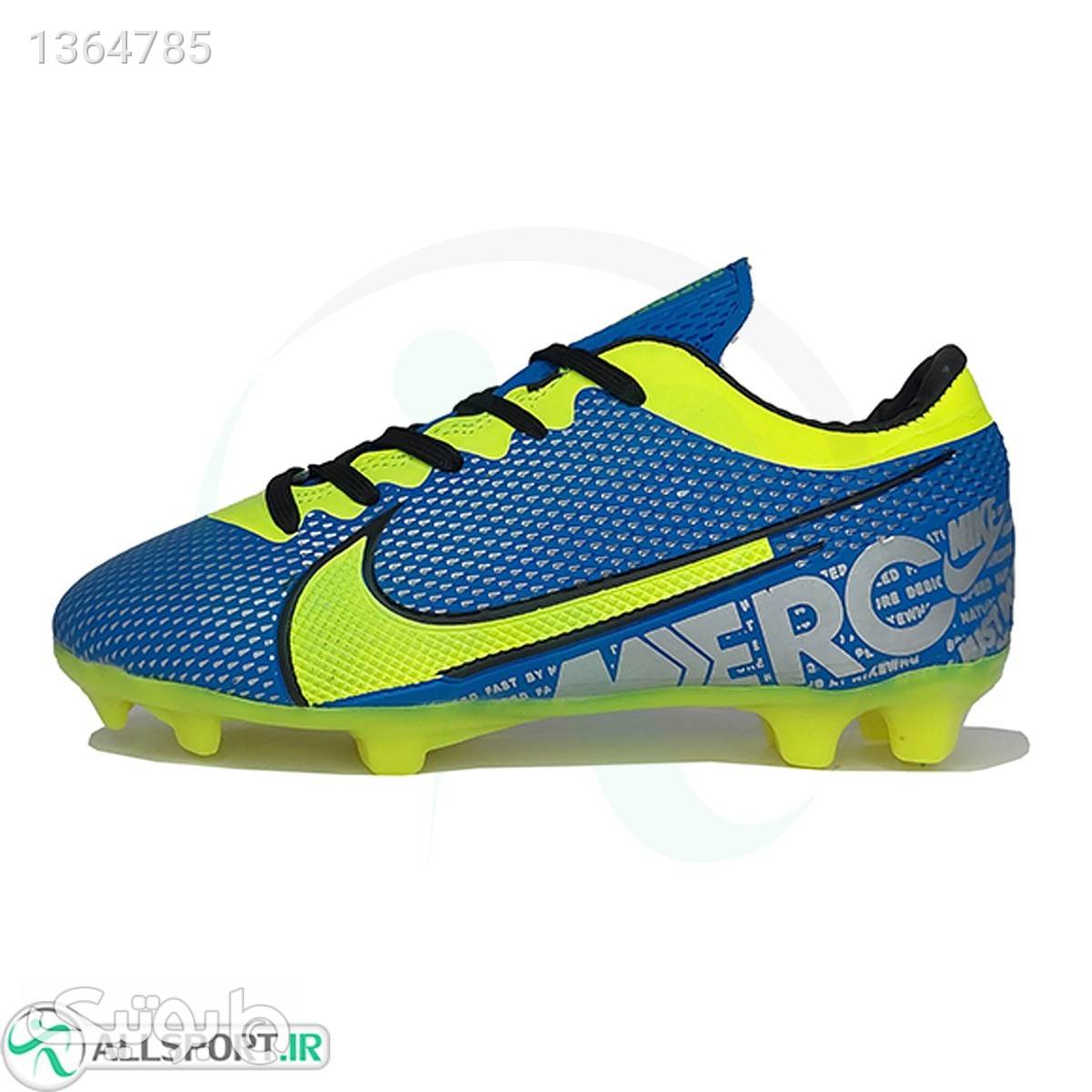 کفش فوتبال نایک مرکوریال سایز کوچک طرح اصلیNike Mercurial Blue Yellow آبی کیف و کفش بچگانه