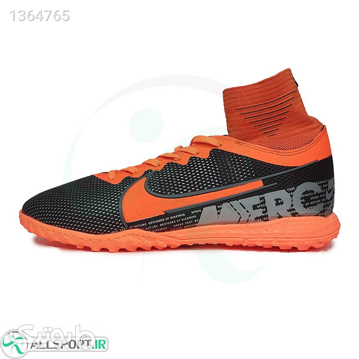 کفش چمن مصنوعی نایک مرکوریال طرح اصلی Nike Mercurial Black Orang
