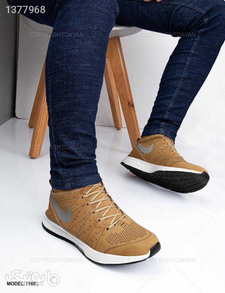 کفش ساقدار مردانه Nike مدل 11692 قهوه ای بوت مردانه