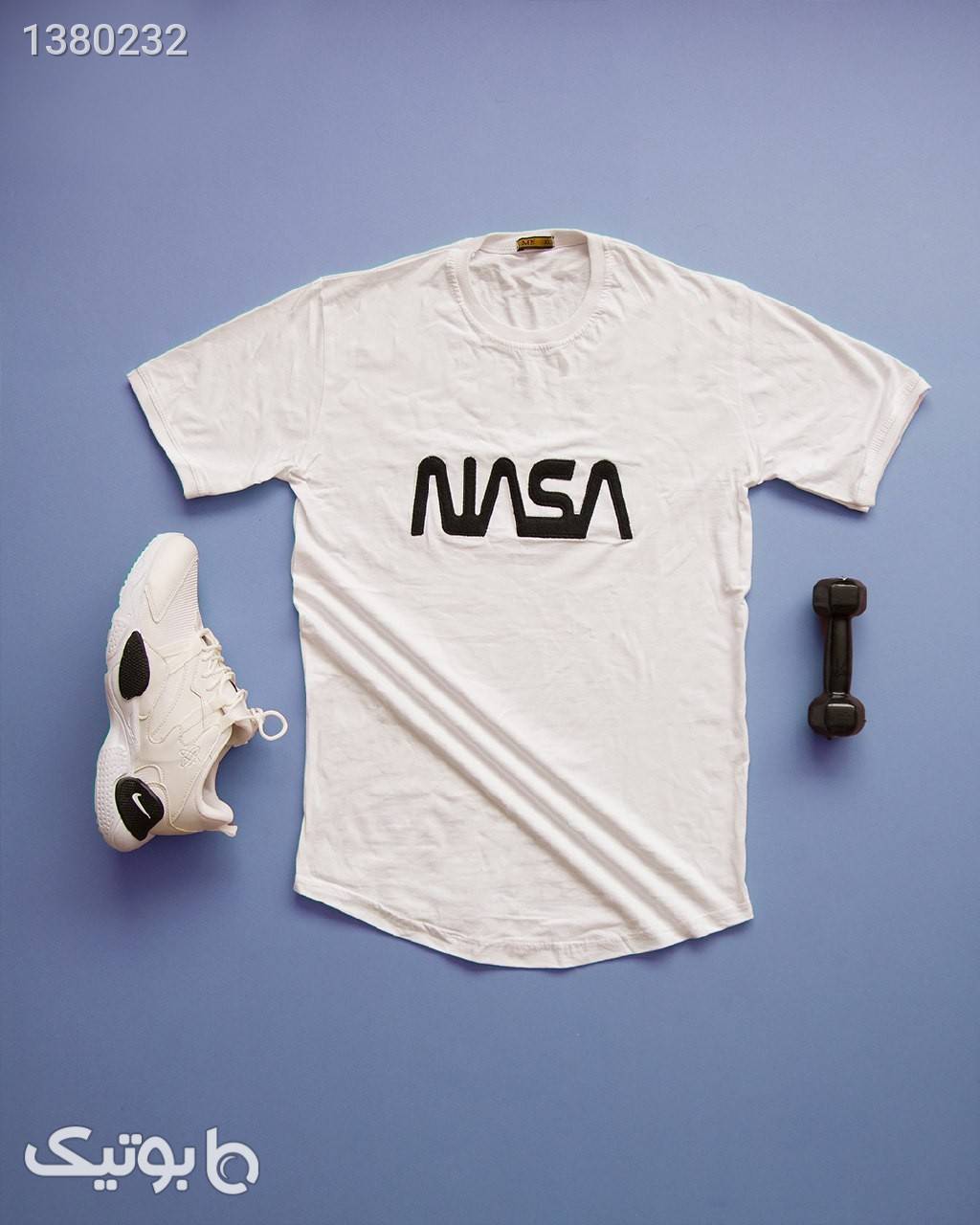 تیشرت مردانه مدل NASA (سفید) سفید تی شرت و پولو شرت مردانه