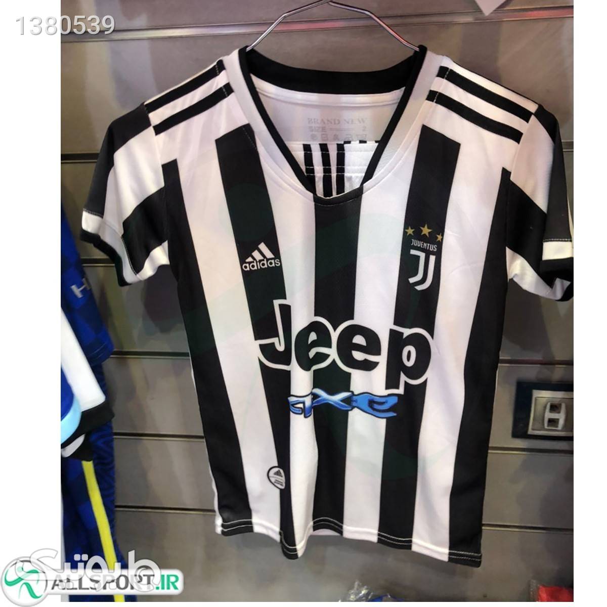 پیراهن شورت بچه گانه اول یوونتوس Juventus202122 Home shirt amp; short Soccer Jersey مشکی لباس کودک پسرانه