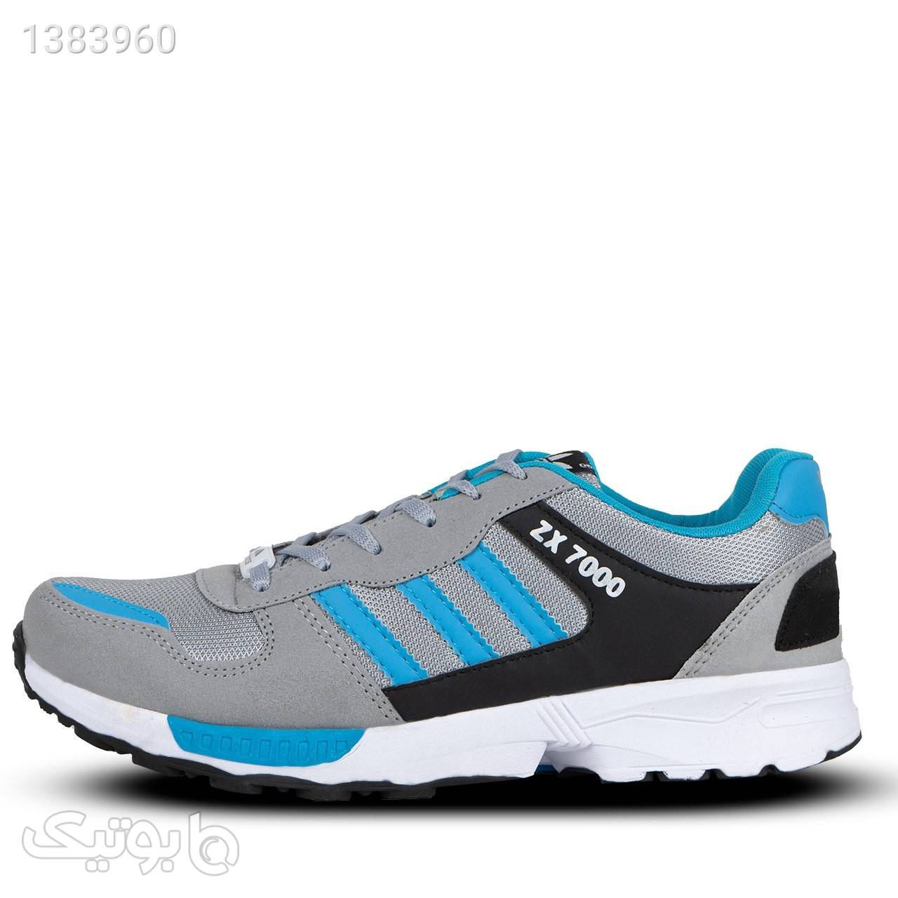 کفش ورزشی مردانه طوسی آبی مدل ZX7000