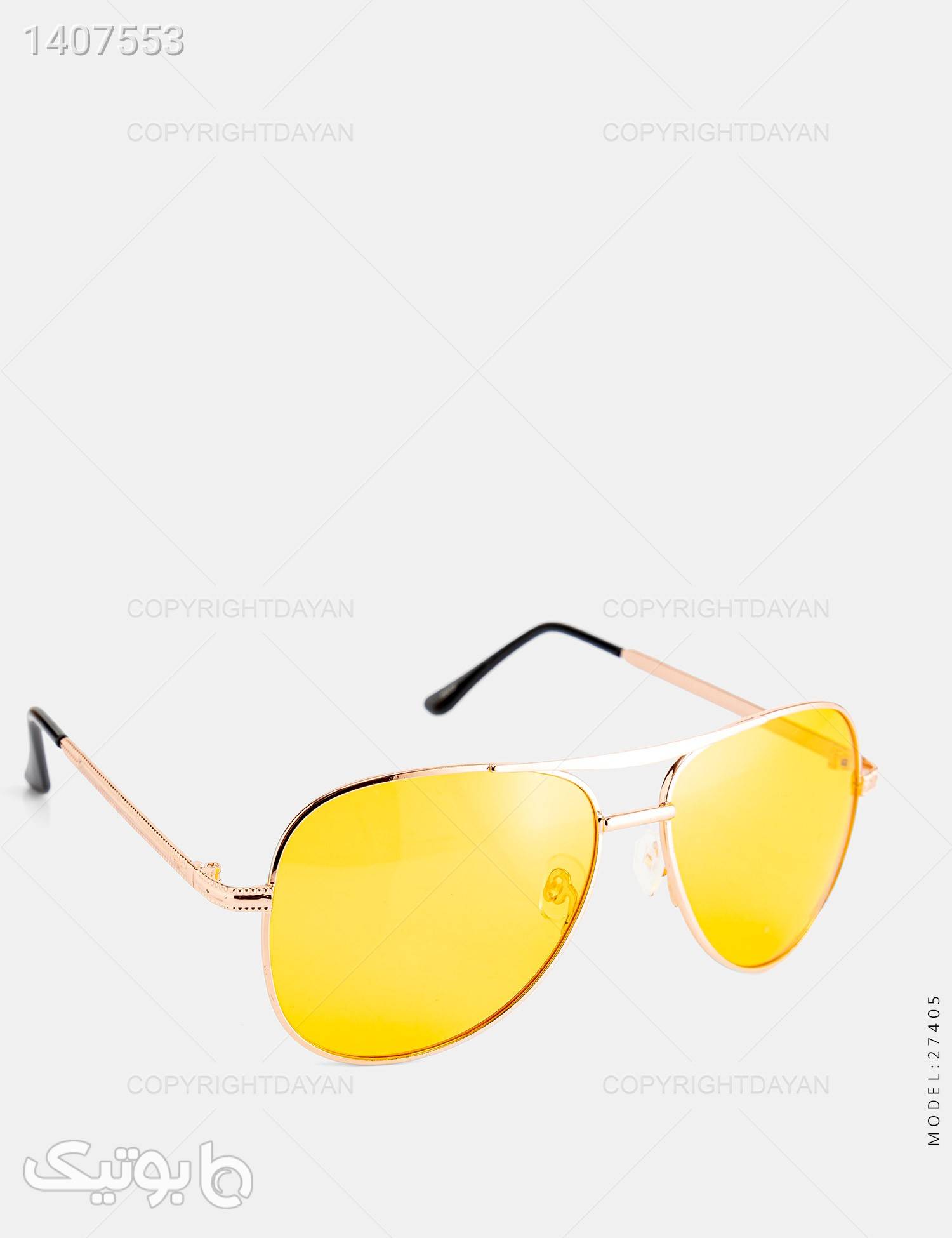 عینک آفتابی مردانه Araz مدل 27405 زرد عینک آفتابی