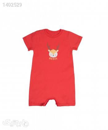 سرهمی نوزاد دخترانه بی سی سی BCC مدل Brave قرمز پوشاک نوزاد