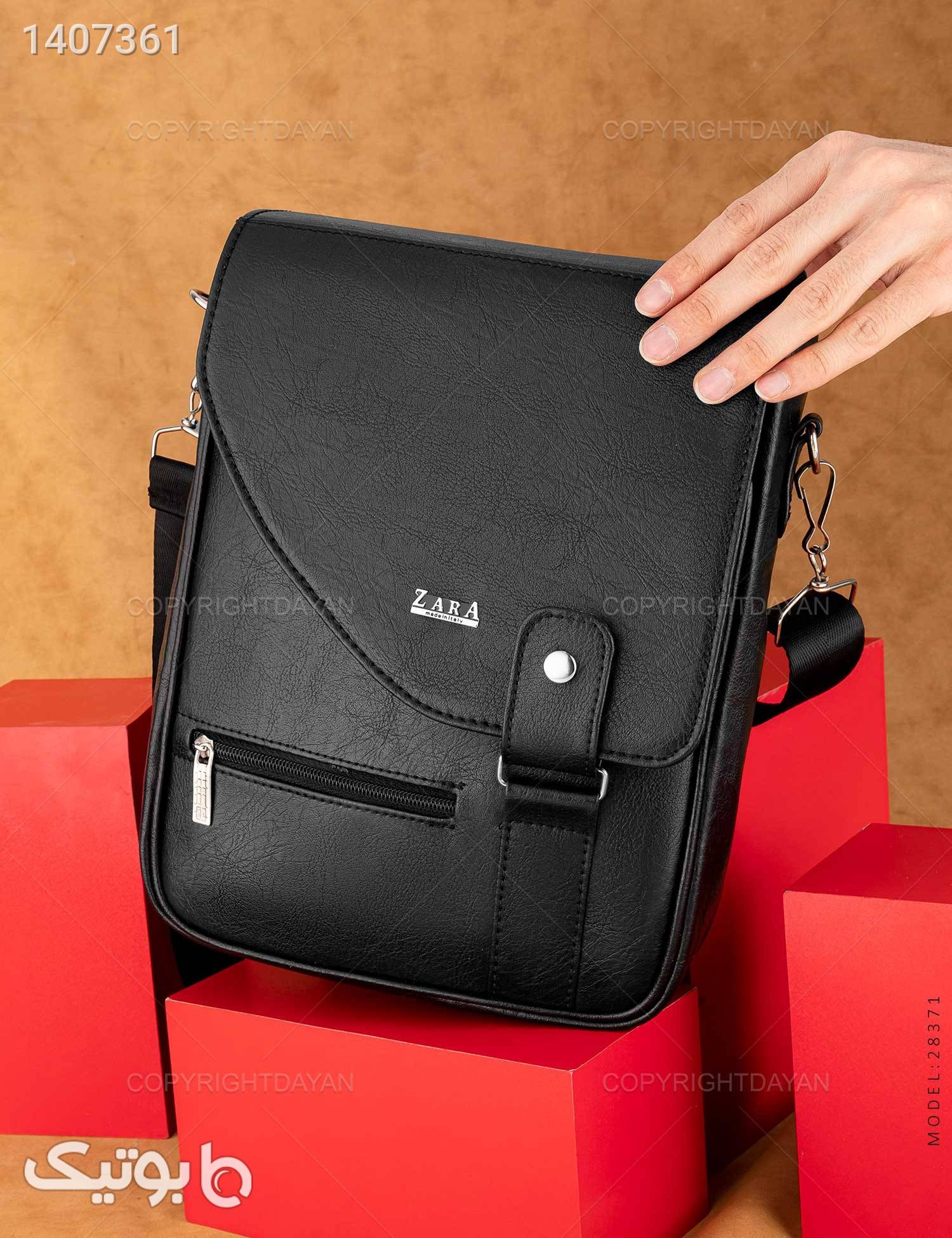 کیف دوشی Zara مدل 28371 مشکی كيف مردانه