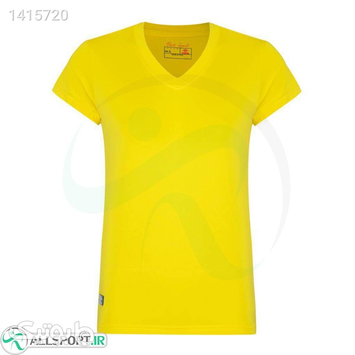 تی شرت ورزشی زنانه زرد کد 174 زرد ست ورزشی زنانه