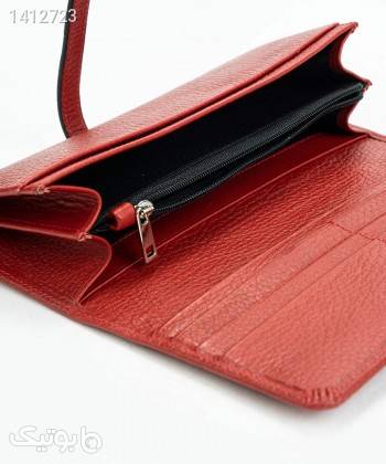 کیف پول زنانه چرم طبیعی بیسراک Bisrak مدل آلیس نارنجی کیف پول و جا کارتی