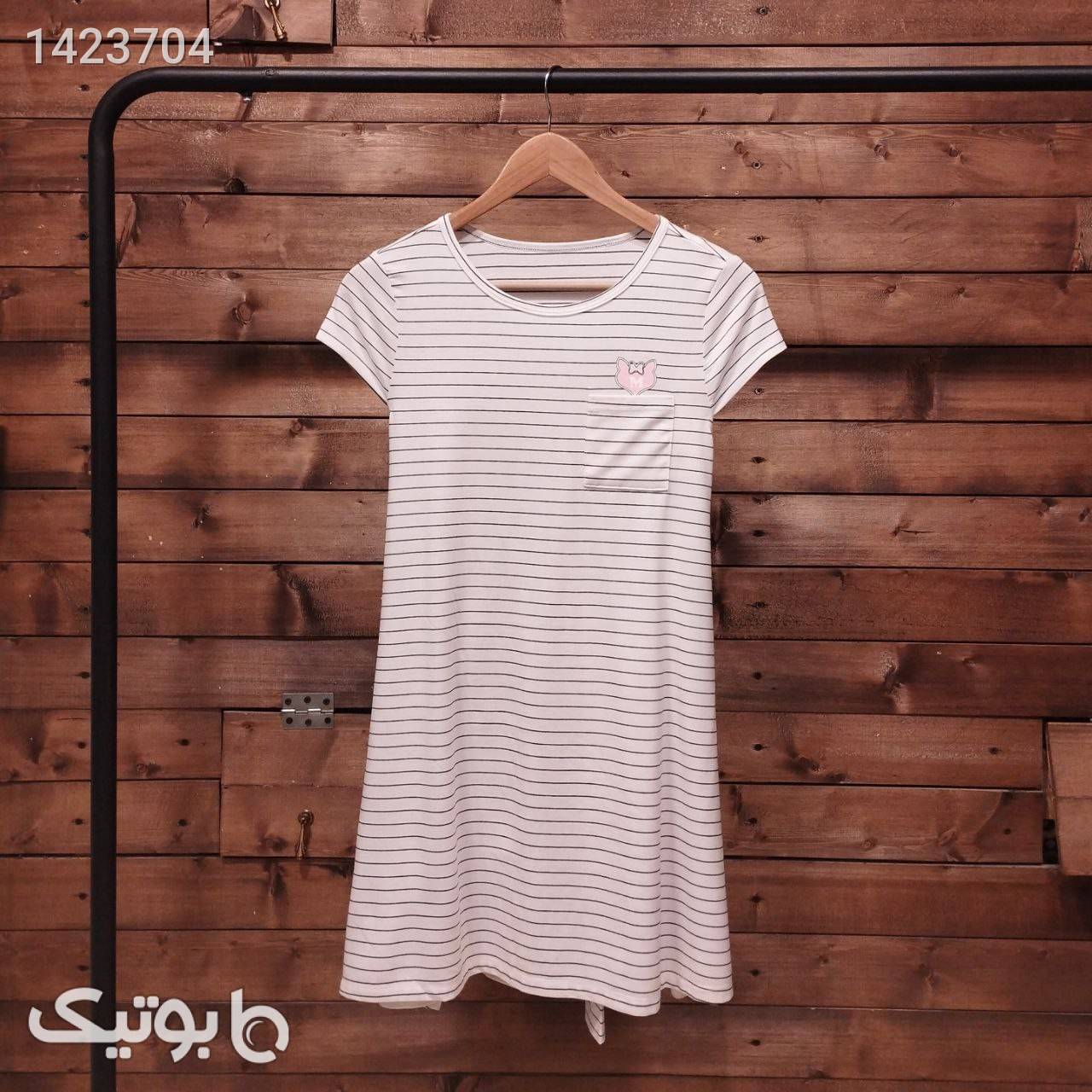 تیشرت رنگی جلو نوشته 001571 سفید تی شرت زنانه