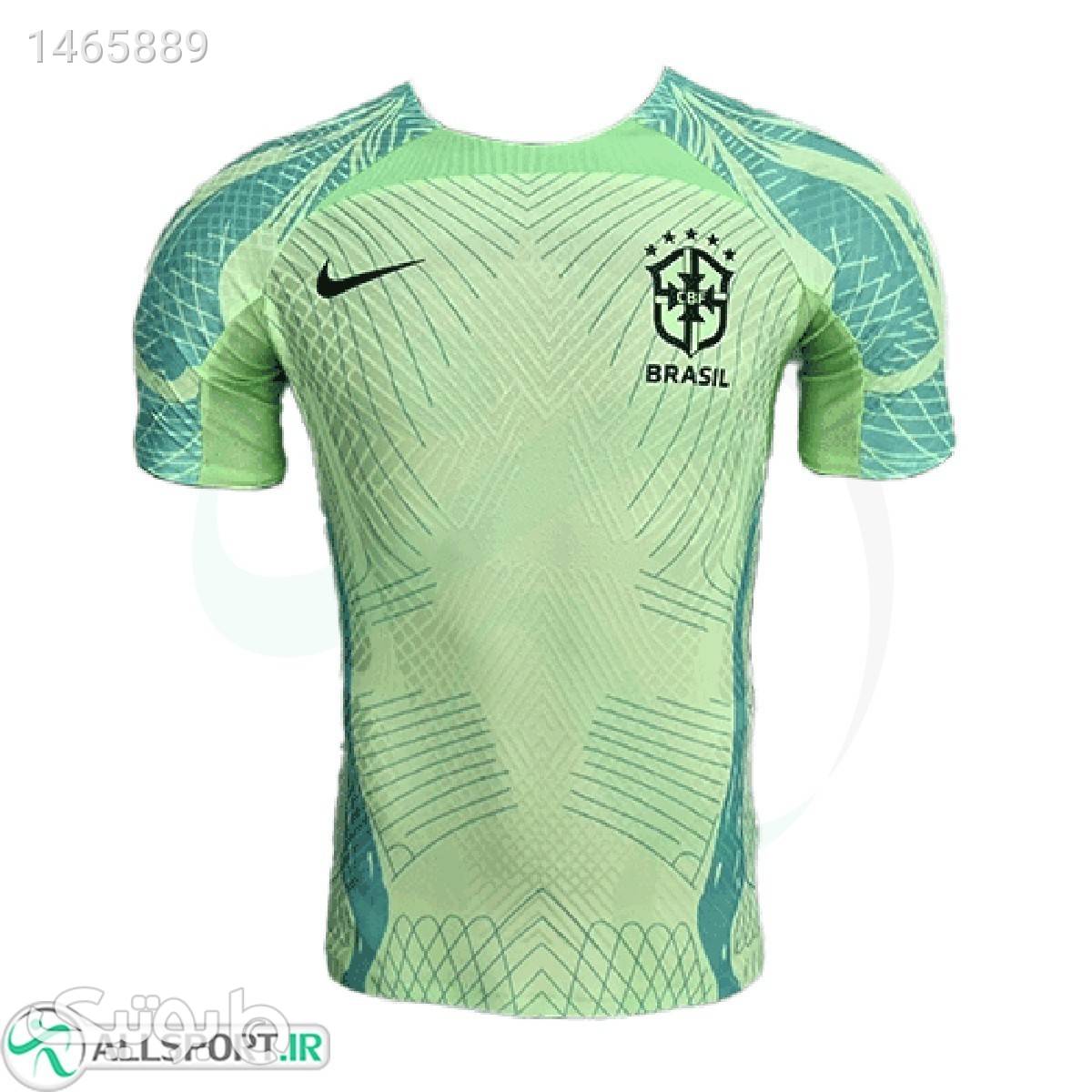 پیراهن پلیری تمرینی برزیل Brazil 202021 Training Soccer Jersey سبز ست ورزشی مردانه