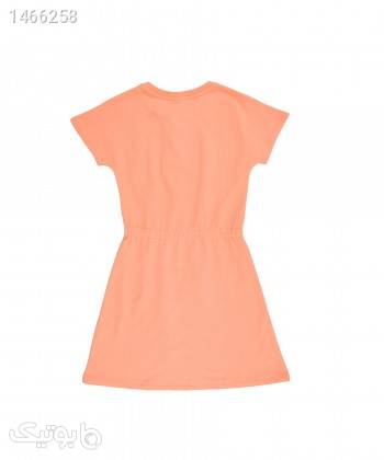 پیراهن دخترانه جین وست Jeanswest کد K22642501 نارنجی لباس کودک دخترانه