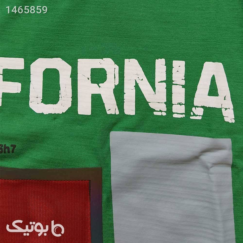 تیشرت پسرانه کالیفرنیا سبز سبز لباس کودک پسرانه