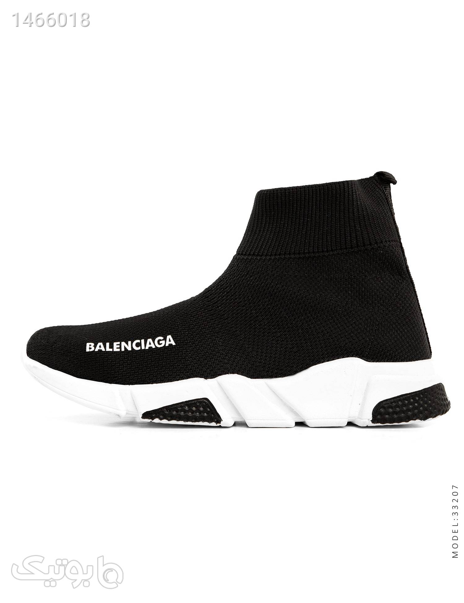 کفش ساقدار مردانه Balenciaga مدل 33207 مشکی كتانی مردانه