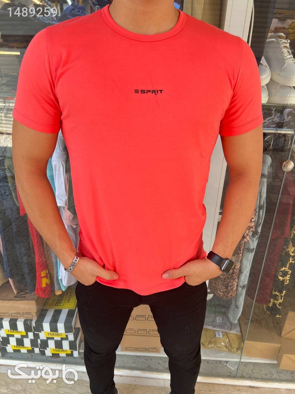 تیشرت مرجانی Esprit قرمز تی شرت و پولو شرت مردانه