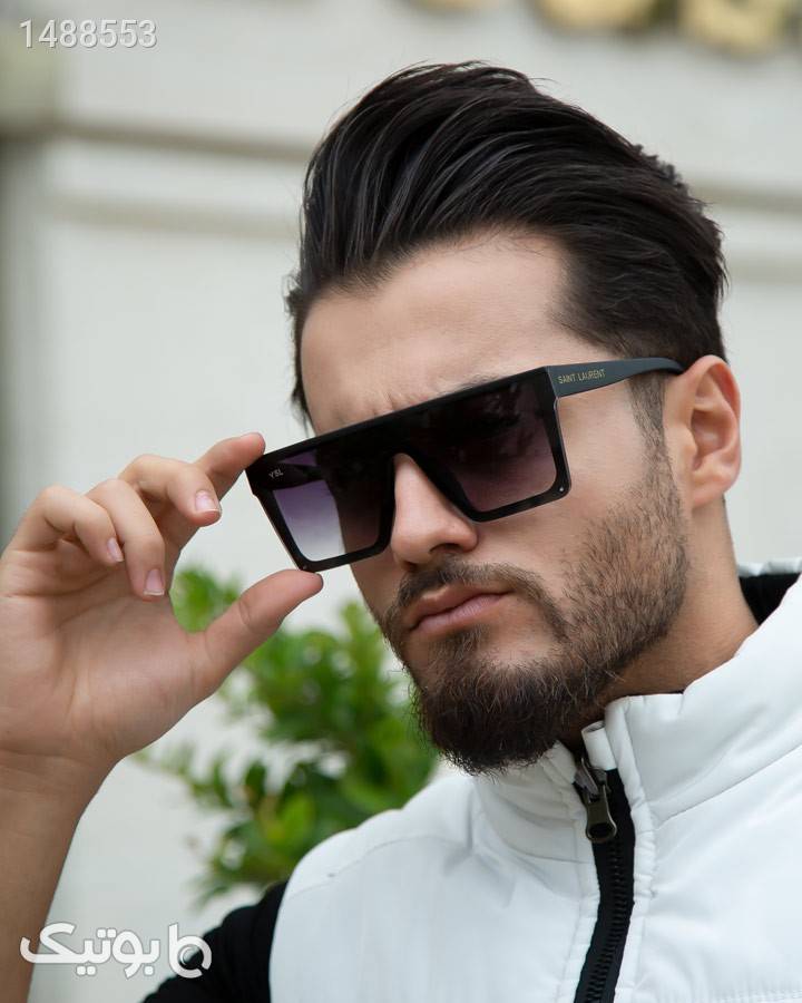عینک آفتابی مردانه YSL مدل Sharo مشکی ساعت