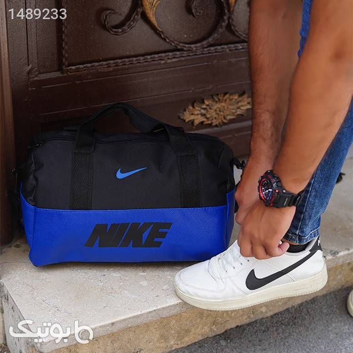 ساک ورزشی Nike مشکی آبی مدل Mahan