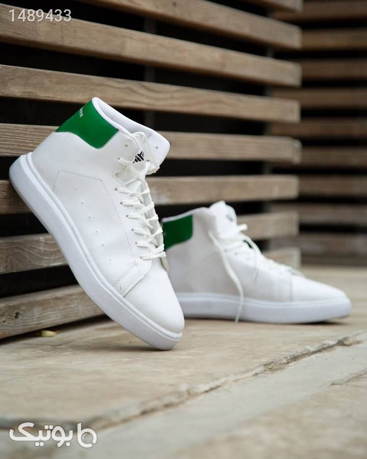کفش ساقدار مردانه مدل ortega سفید سبز