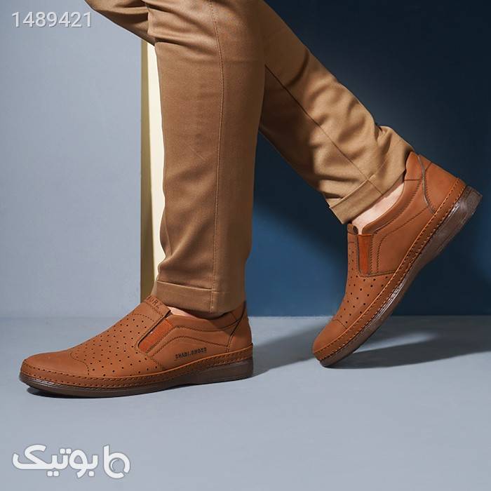 کفش رسمی مردانه قهوه ای مدل Alborz قهوه ای كفش مردانه