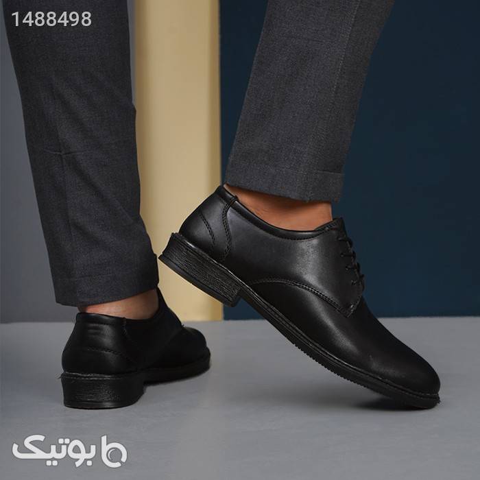 کفش رسمی مردانه مشکی مدل elvin